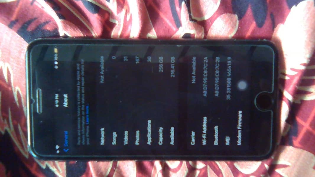 Iphone 7Plus 256gb Black colour NON PTA 6