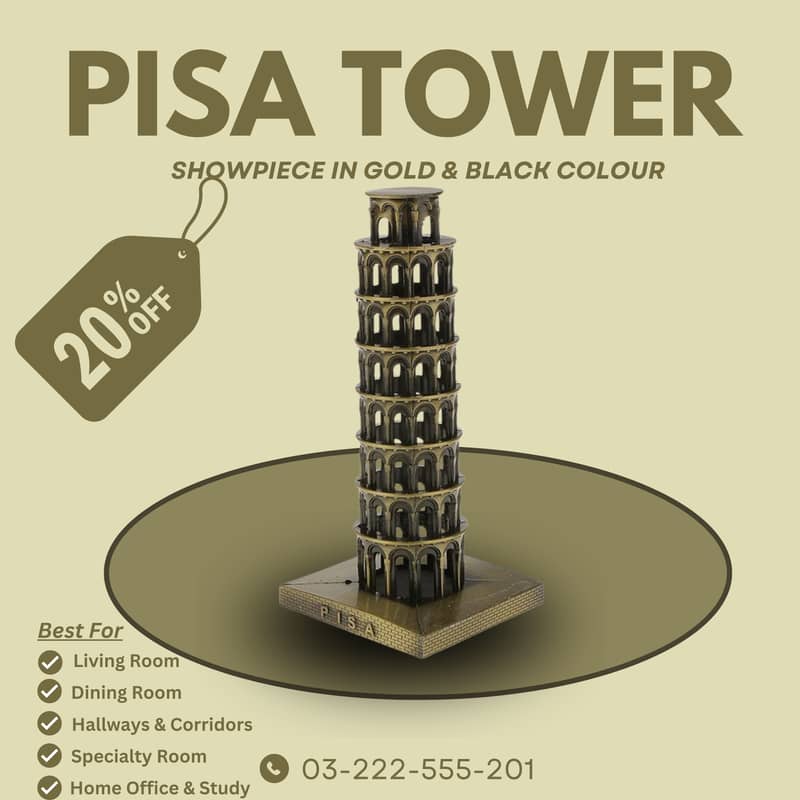 Pisa tower/home decoration item/antique/unique item/Showpiece 0