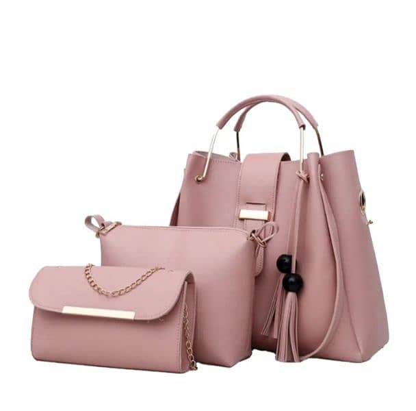 3 pcs handbags for women's with bright colors. . 3