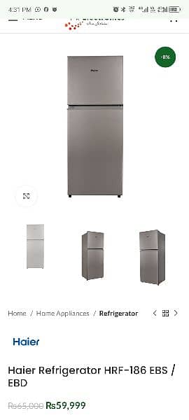 Haier Fridge Double Door installment Qiston p -- 7