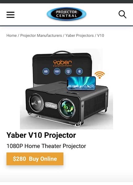 yaber v10 projector 0