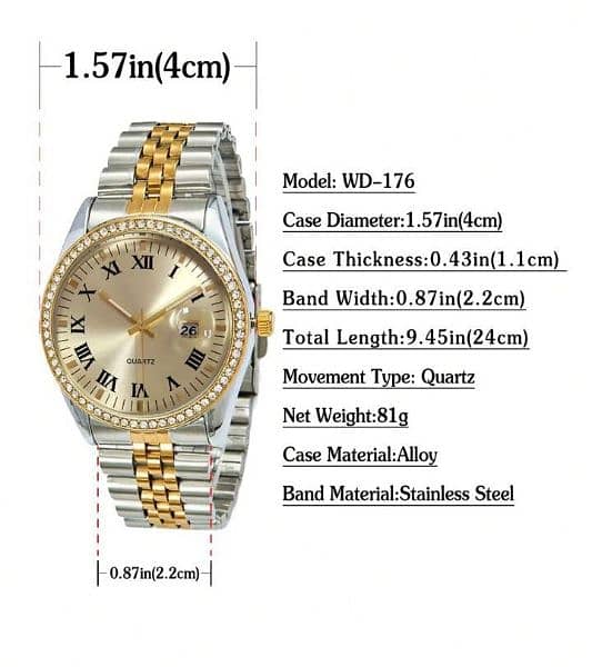1 Pair Of Stylish And Trendy Male And Female Couples Pairing WatcheS 5