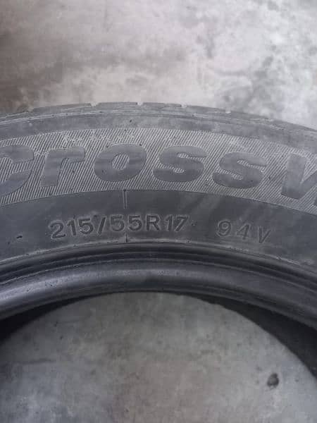 tyer size 215-55R17 tyer honda corolla 3