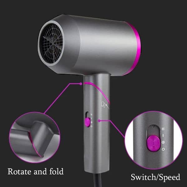 Hair Dryer Professional Hot Cold Wind AC Motor Hairdryer 1