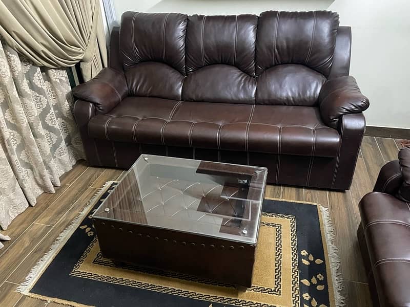 Leather Sofa Set 2