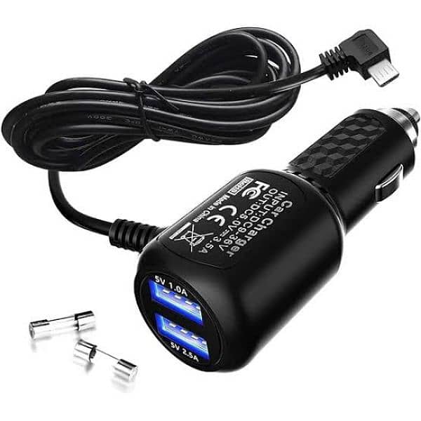 USB-C Car Charger with Dual USB Port 0