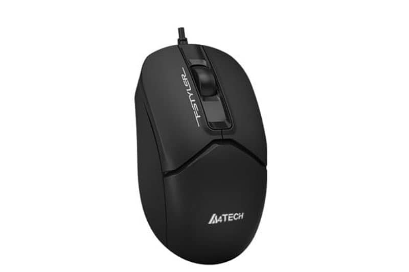 A4Tech FM12 Fstyler 1200 DPI Optical Wired Mouse – Black 1