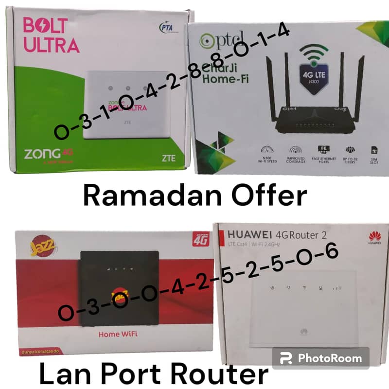 Lowest Price Zong Router Jazz Router Ptcl Charji Router Huawei Unlock 0