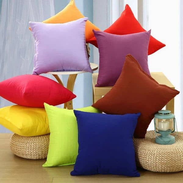 Floor Cushion Best Quality Vilvat  2 piece 3000  All Colors  Available 8