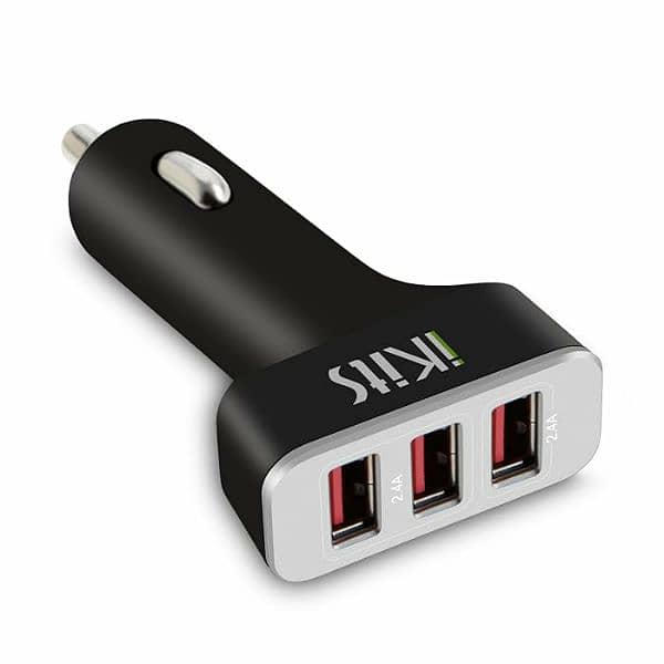 3 USB port car charger branded high quality 1