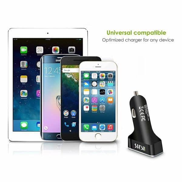 3 USB port car charger branded high quality 3