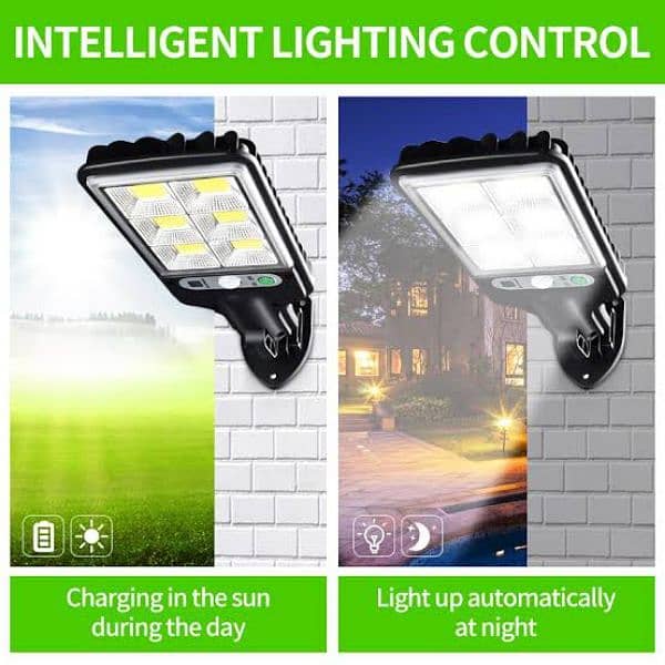 72 COB LED Waterproof Solar Light PIR Motion Sensor Garden 1