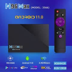 H96 Max 3566 8K 3D Android 11 8GB 64GB Android TV BOX