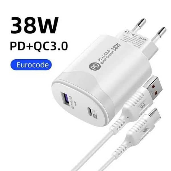 Tatal 38W Wall Charger Quick Charge PD20W Power3.0 Fast Charger 0