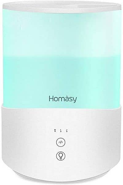 Homasy Cool Mist Humidifier 2.5L, Essential Oil Diffuser with 7-Colour 0