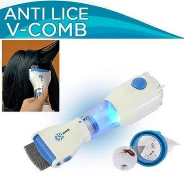 V-Comb Electric Anti Head Lice Removal Device with 4 Filters 3