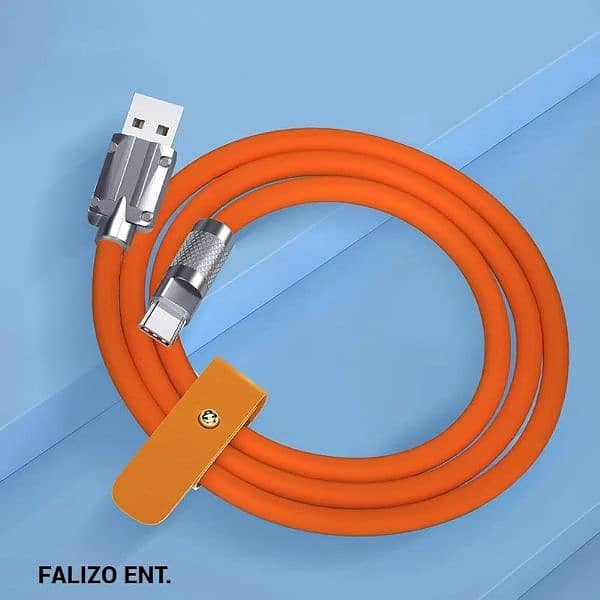 120W Super Fast Charging Cable Metal Zinc Alloy Liquid Silicone 2