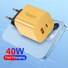 40W PD USB Charger Fast Charging Aadpter For IPhone
