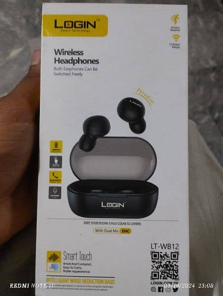 LOGIN SMART TECHNOLOGY LT-WB12 WIRELESS HEADPHONES 0