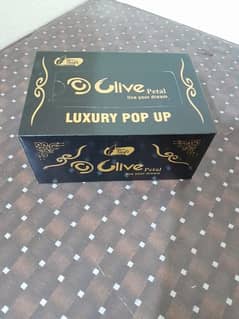luxury pop up 100% soft tissue