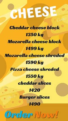 Cheese and frozen items