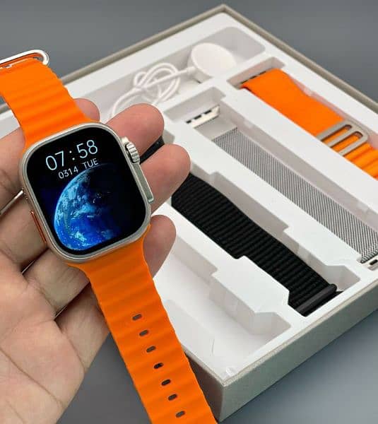 S10 Ultra Smart Watch High Quality 4 in 1 Smart Watch With 4 Straps 1