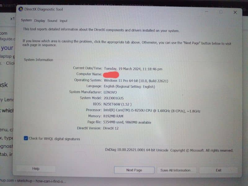 Lenovo X 1 Yoga i5 8th Gen. windows 11 pro. 3