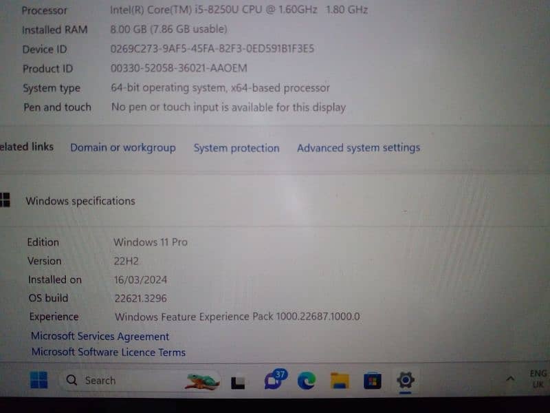 Lenovo X 1 Yoga i5 8th Gen. windows 11 pro. 5