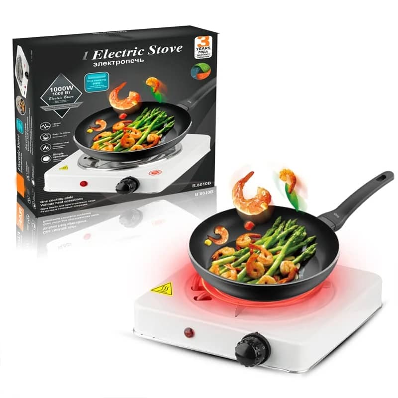 Electric Stove For Cooking, Hot Plate Heat Up In Just 2 Mins, 0