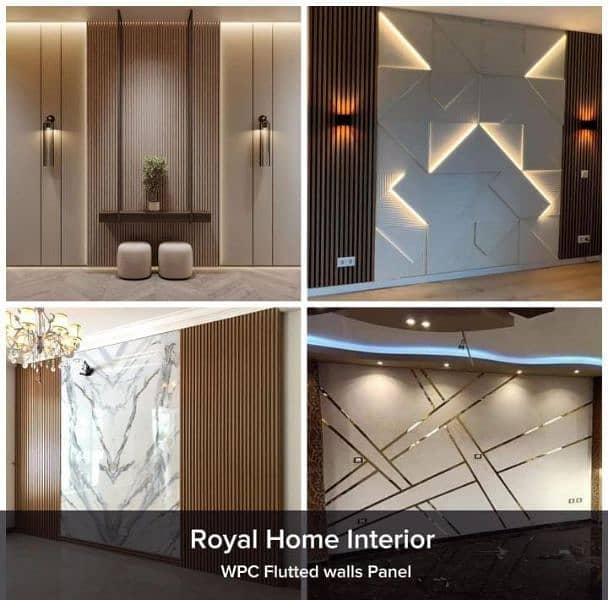 Home, Office Renovation/Decor Wall's/Flooring/WPC,PVC Panel/Wallpaper 2