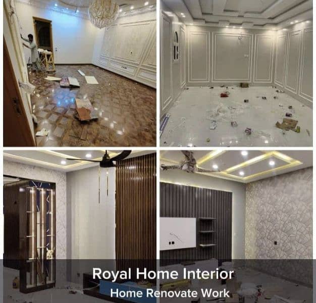 Home, Office Renovation/Decor Wall's/Flooring/WPC,PVC Panel/Wallpaper 4