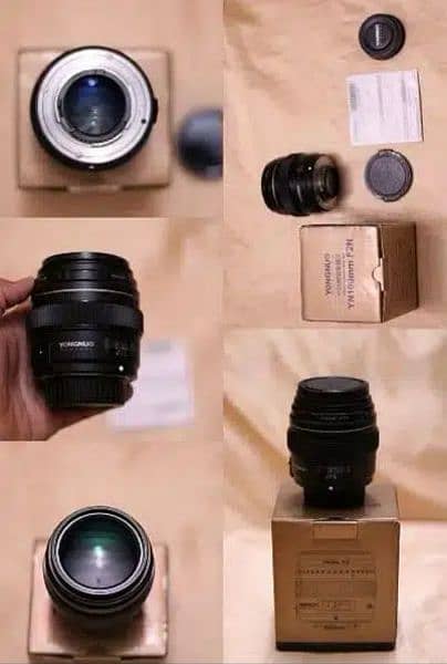 3 Nikon lenses Yongnuo 100mm f2 For Nikon And Nikon 35mm/50d f1.8g Dx. 2