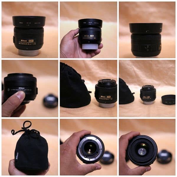 3 Nikon lenses Yongnuo 100mm f2 For Nikon And Nikon 35mm/50d f1.8g Dx. 3