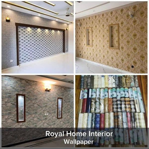 Home, Office Decor/Decor Walls/Wooden Flooring/WPC PVC Panel/Wallpaper 11