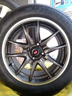 alloy rim 15R and tyre 0