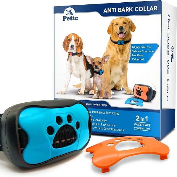 Petic Dog Anti Bark Collar for Small Large Dogs No Shock Barking 0