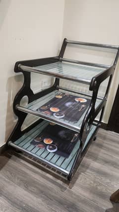 Guest Food Trolley 3 Layer with Wheels 0