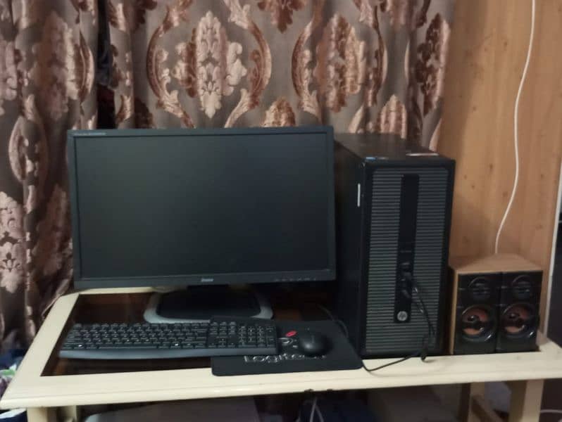 Hp complete pc setup for sale with led or wireless keyboard and mouse 4
