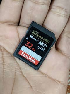 SanDisk extreme pro 32gb camera card