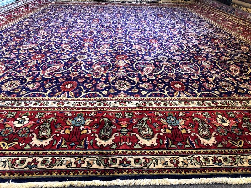 Handmade Persian Vintage Rug, 10x13 feet Qaleen | Homedecor Carpets 0