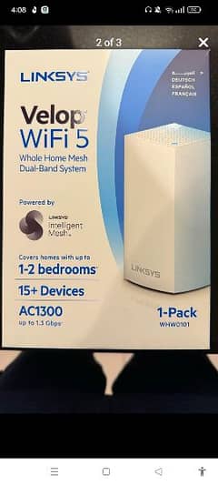 Linksys Velop AC1300 dual band series A1300 wi-fi wireless router