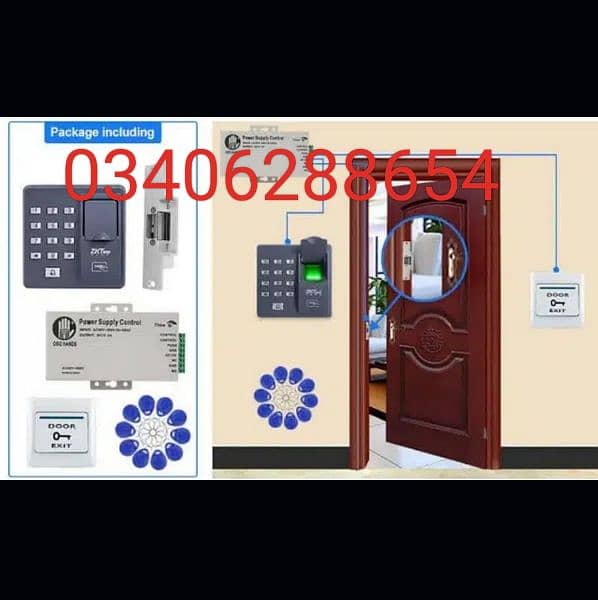smart digital fingerprint electric door lock access control system 1