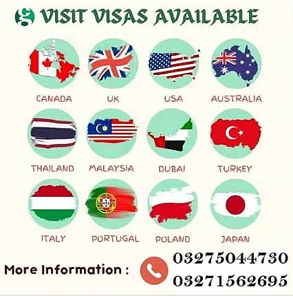 Italy Visit Turkey visa Iraq Visit visa, Ukraine Visit Visa Thailand 4