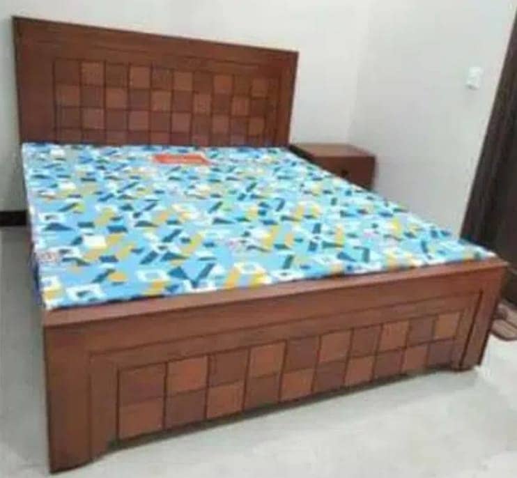 double Bed, bed, side tables, Furniture 3