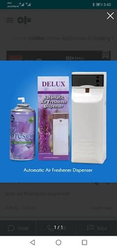 Air Freshness machine + airasole +D SIZE cell piar