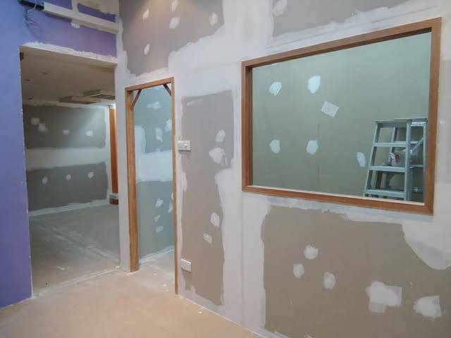 OFFICE PARTITION, GYPSUM BOARD PARTITION, DRYWALL, FALSE CEILING 13