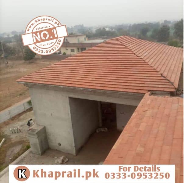 Gutka tiles price, Terracotta jali design, Khaprail roof tiles 11