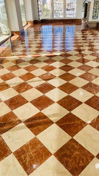 Marble polish experts karachi and marble tile fixing it 4