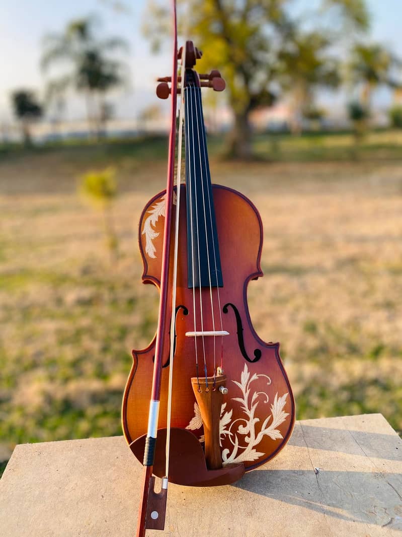 Violin 4/4 Solid Wood Matte Violin Beautiful Appearance Violin 3