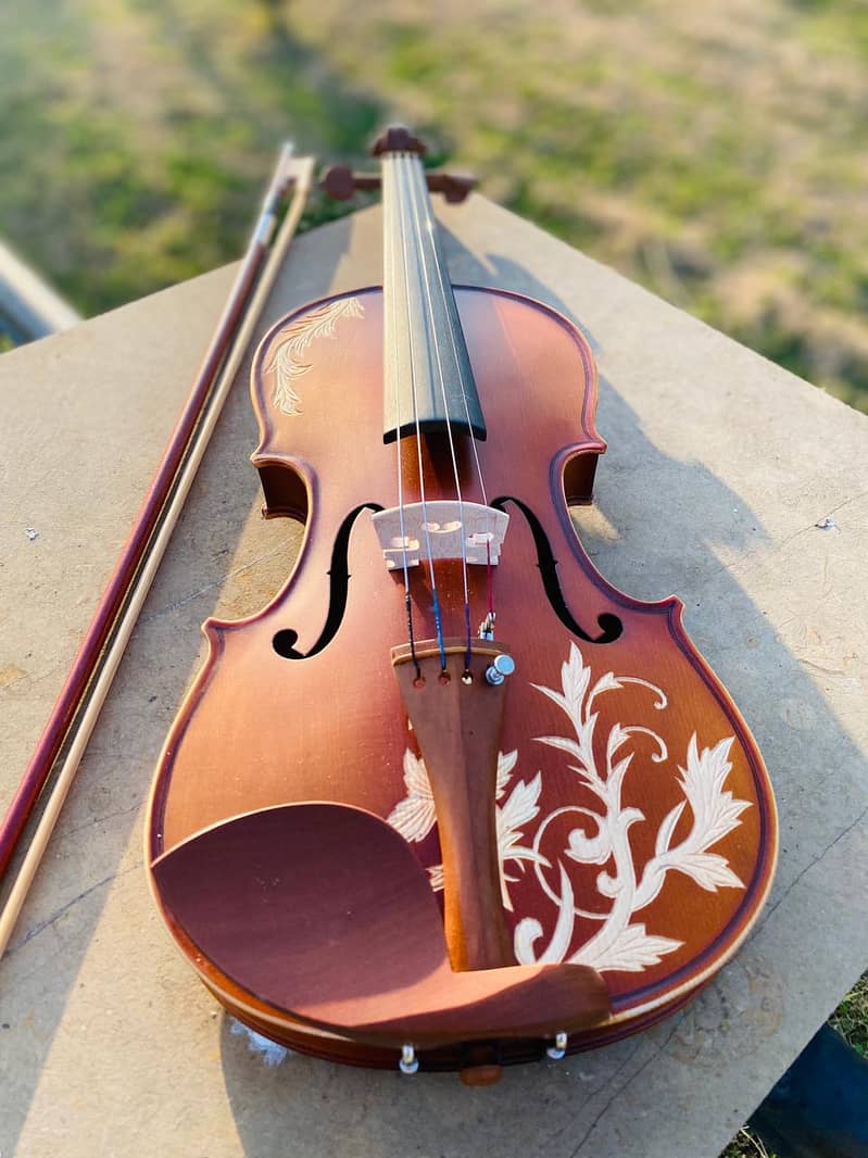 Violin 4/4 Solid Wood Matte Violin Beautiful Appearance Violin 9
